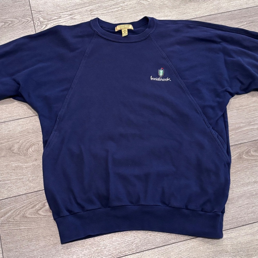 Vintage Innisbrook Golf Sweater Cross Creek Mens XL Navy USA Made Preppy Y2K